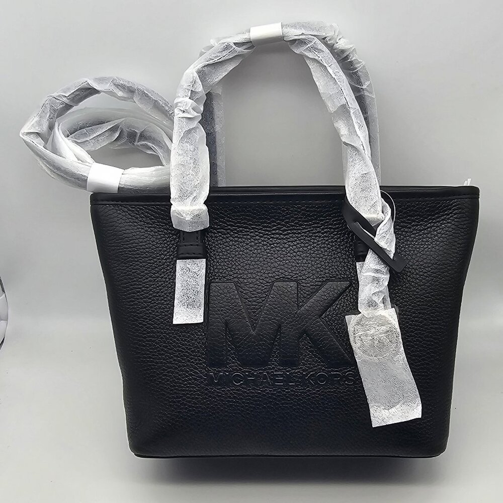 Michael Kors Jet Set travel XS Carryall Convertible Top Zip Tote Black